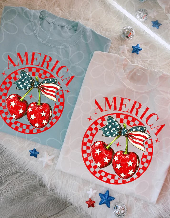 America Star Cherries Tee