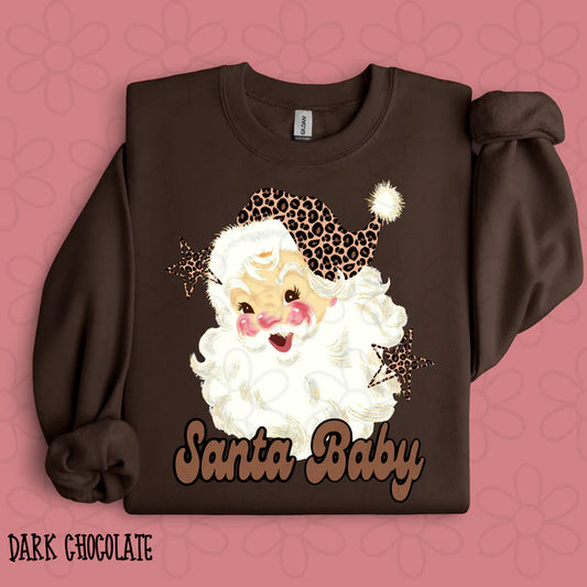 Brown Santa Baby Leopard Hat