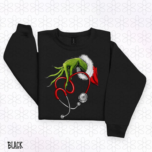 Grinch Christmas Stethoscope