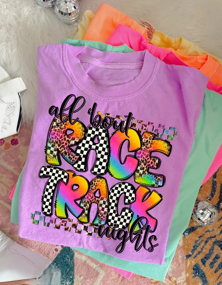 All About Race Track Nights Leopard Checkered!