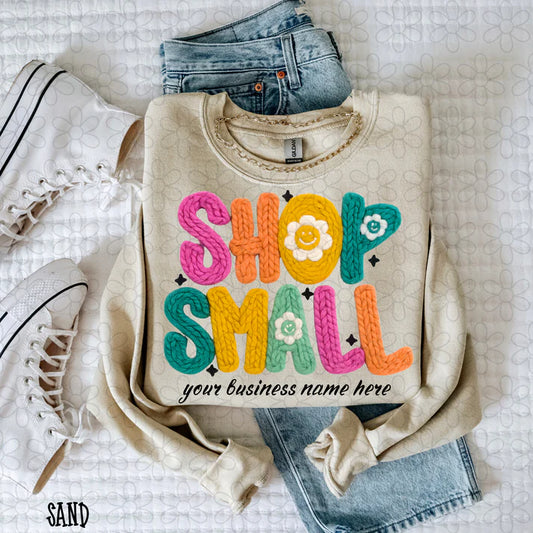 Colorful Knit Shop Small Custom Name