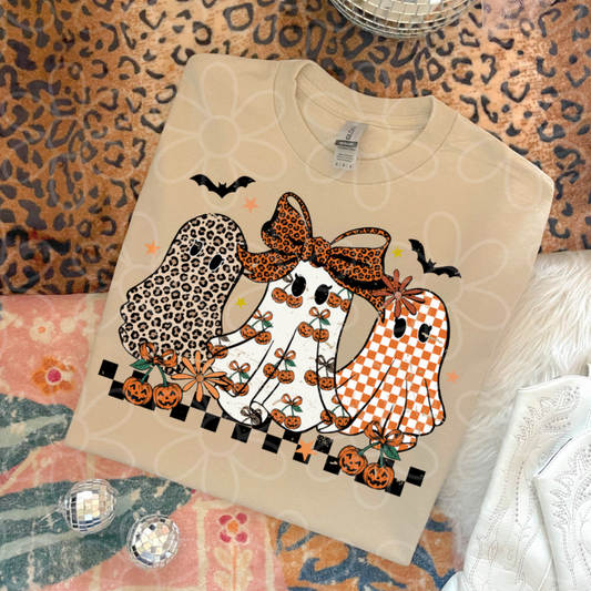 Multi Pattern Ghosts Leopard Bow
