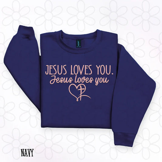 Jesus Loves You Pink Heart