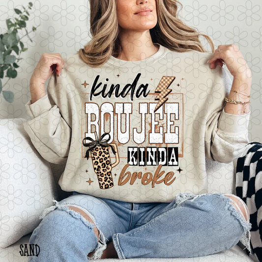 Kinda Boujee Kinda Broke Leopard Checkered