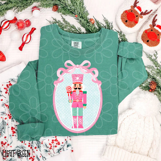 Pink Nutcracker Bow Polka Dots