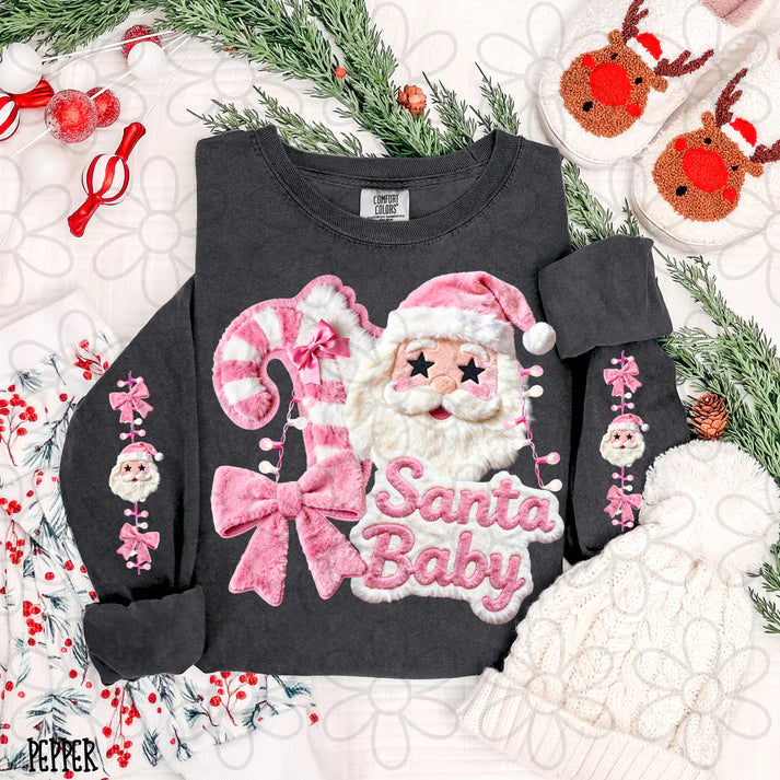 Santa Baby Pink Bows