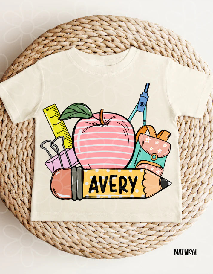 Girls Back to School Custom Tee (Youth)